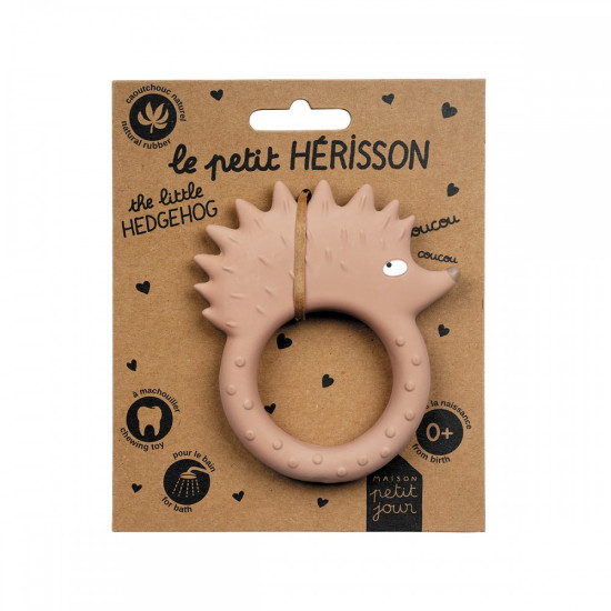Detská hryzátko v tvare ježka na upokojenie boľavých ďasien od Petit Jour.