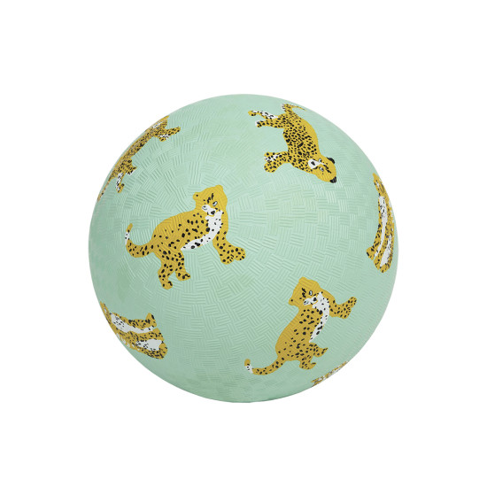Zelená veľká lopta pre deti jaguár 18 cm Petit Jour