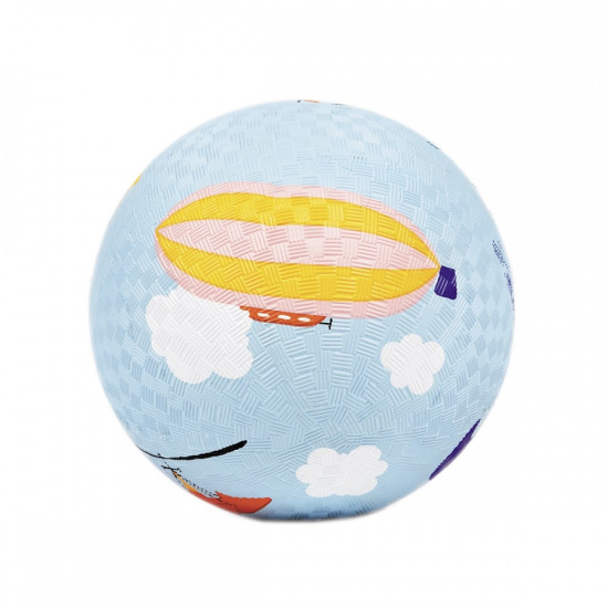 Modrá veľká lopta pre deti lietadlá 18 cm Petit Jour