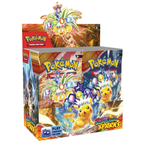 Zberateľské kartičky Pokémon Scarlet & Violet Surging Sparks.