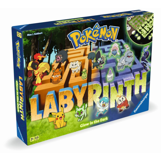 Labyrinth Pokémon Glow in the Dark – stolová hra s fosforeskujúcimi Pokémonmi v tme