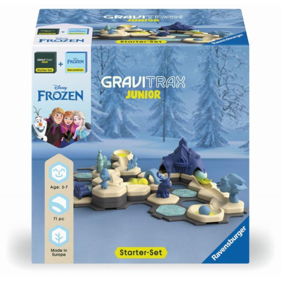 GraviTrax Junior Frozen – Štartovacia súprava s postavami Frozen a mramorovými dráhami