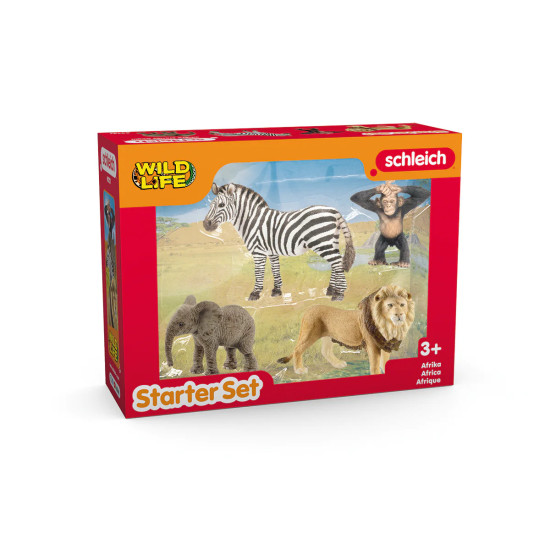 Schleich Štartovacia sada Afrika - realistické figúrky afrických zvierat pre vzdelávajúcu hru.