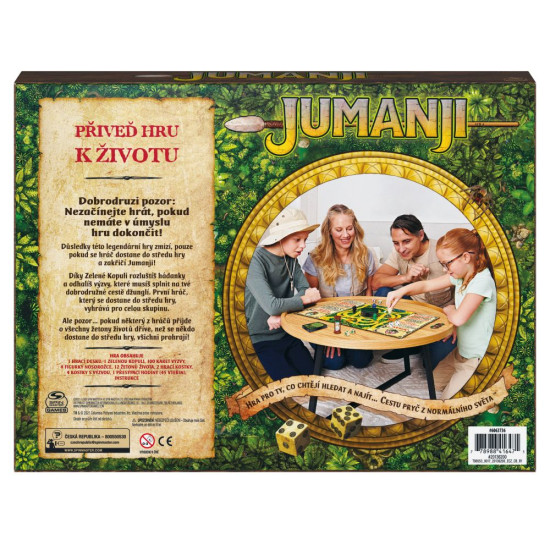 Hra Jumanji CZ pre 2-4 hráčov: Záchrana pred koncom sveta a prežitie v džungli!