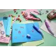 Ergonomické pero guľôčkové Modré Pastel pre pravákov