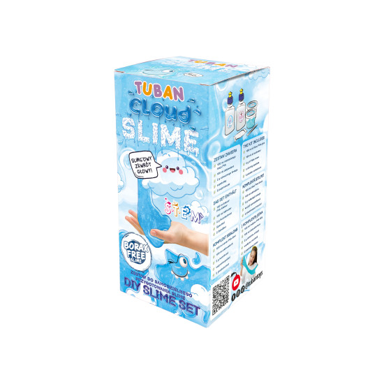 DIY Slime Sada na výrobu slizu Obláčik pre deti. Vyrobte si svoj vlastný sliz.