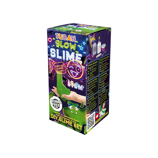 DIY Slime Sada na výrobu slizu Glow in the dark pre deti. Vyrobte si svoj vlastný sliz.