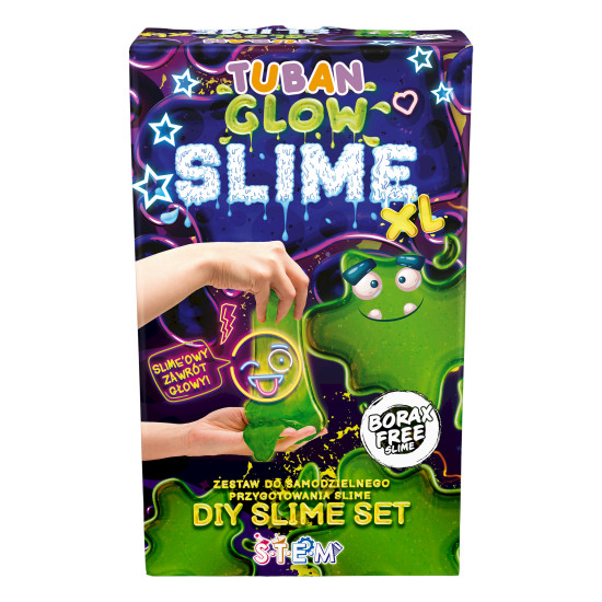DIY Slime Sada na výrobu slizu Glow in the dark pre deti. XL sada. Vyrobte si svoj vlastný sliz.