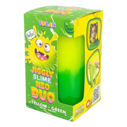 Jiggly Slime Sliz NEO DUO žlto zelený 430 g