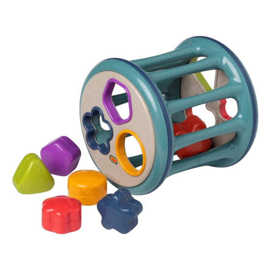 Farebná vkladačka Aktivity roller na triedenie tvarov v súdkovom tvare