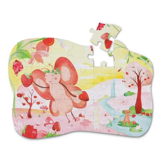 Tvarové puzzle Motýľ 35 dielikov – Trixie 35-153