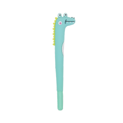 Kaučukové pero Krokodíl Modré