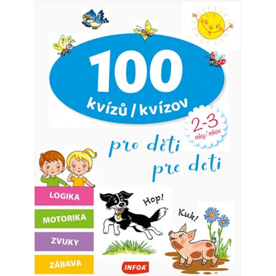 Kniha s farebnými kvízmi a úlohami pre deti na rozvoj logického myslenia a jemnej motoriky