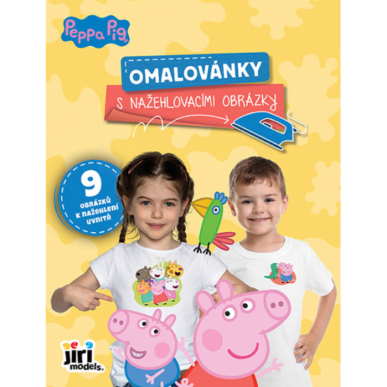 Omaľovánky s Peppa Pig a nažehlovacími obrázkami, podporujúce detskú kreativitu a fantáziu.