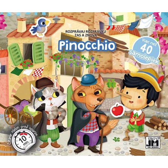 Pinocchio - rozprávka a samolepkový zošit v jednom.