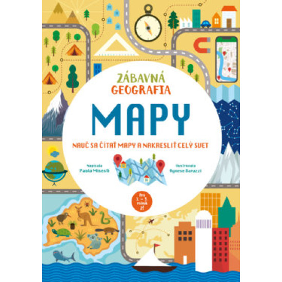 Kniha približuje deťom kartografiu, pomocou ktorej sa naučia čítať mapy a zakresliť celý svet.