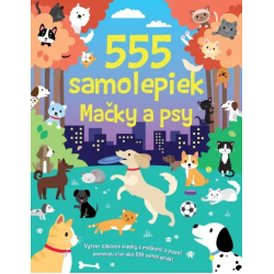 555 samolepiek - Mačky a psy