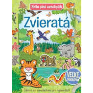 Zvieratá - Kniha plná samolepiek