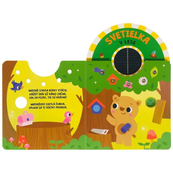 Svetielka v lese – interaktívne leporelo so solárnymi svetielkami