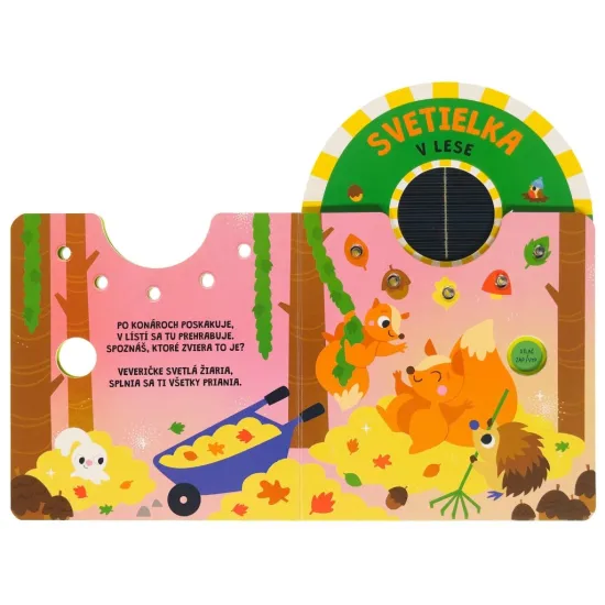 Svetielka v lese – interaktívne leporelo so solárnymi svetielkami