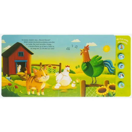 Čo počuješ na farme? Prvé zvuky pre bábätko