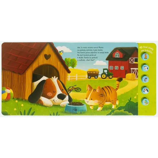 Čo počuješ na farme? Prvé zvuky pre bábätko