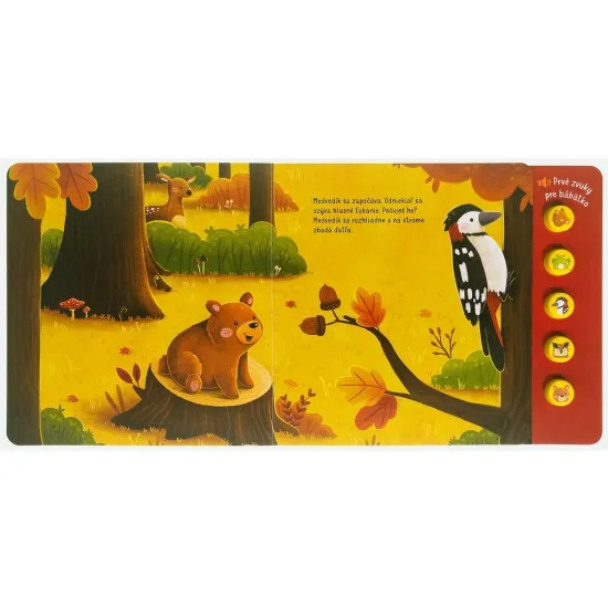 Čo počuješ v lese? Prvé zvuky pre bábätko