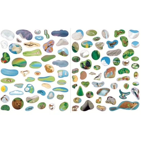 Príroda svet nálepiek