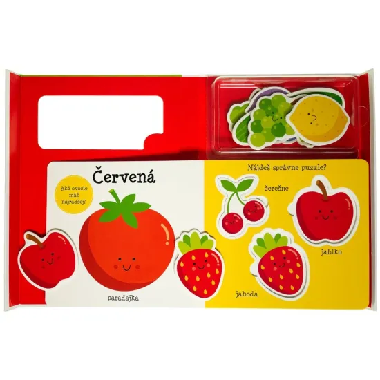 Malé dieťa sa učí Ovocie a zelenina