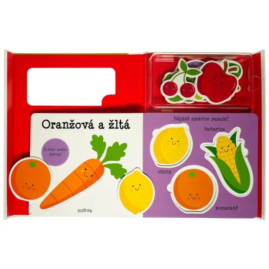 Malé dieťa sa učí Ovocie a zelenina