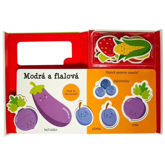 Malé dieťa sa učí Ovocie a zelenina