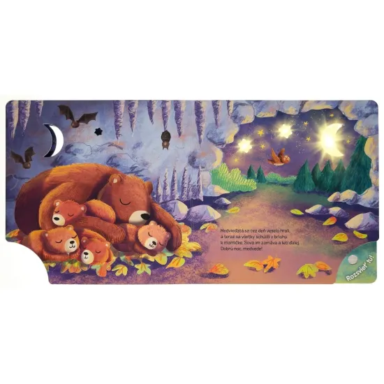 Dobrú noc v lese Svetielka pred spaním