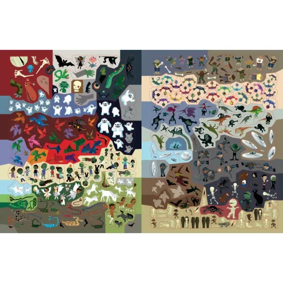 Samolepkový zošit Príšerky: viac ako 555 strašidelných samolepiek