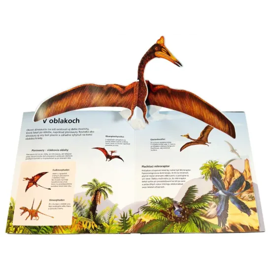 Pop-up encyklopédia Dinosaury – 3D obrázky a odklápacie okienka