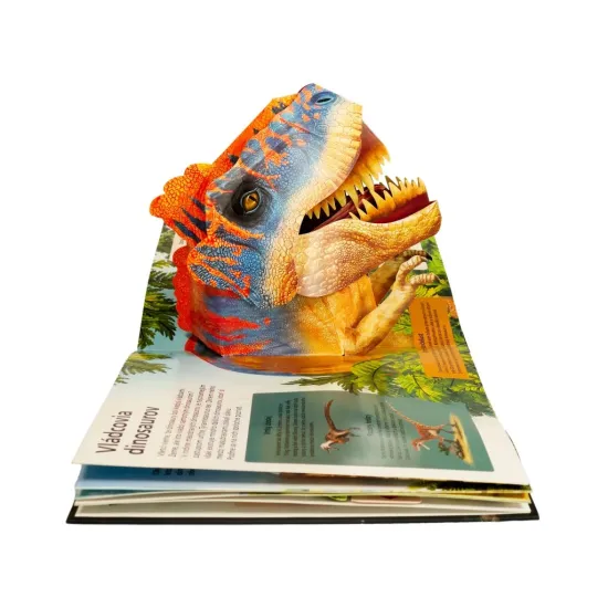 Pop-up encyklopédia Dinosaury – 3D obrázky a odklápacie okienka