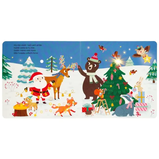 Táto veršovaná knižka s blikajúcimi svetielkami a zvukmi vám vykúzli sviatočnú náladu.