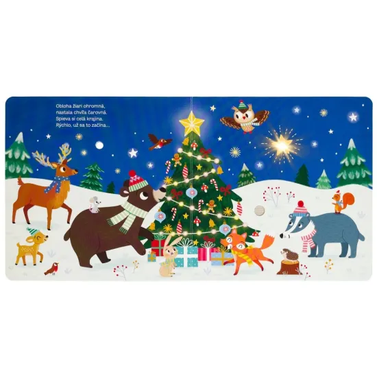 Táto veršovaná knižka s blikajúcimi svetielkami a zvukmi vám vykúzli sviatočnú náladu.