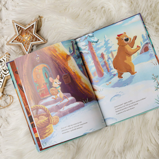 Medveď sa po prvý raz neuložil na zimný spánok a rozhodol sa stráviť Vianoce so svojimi kamarátmi. Vianočný príbeh o kamarátstve a vzájomnej pomoci.