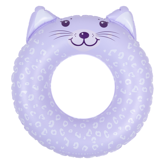 Originálne nafukovacie koleso pre deti od Swim Essential s fialovým leopardím vzorom a uškami je svojou veľkosťou určené približne pre deti od 3 do 6 rokov. 