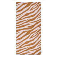Plážový uterák z mikrovlákna 135 x 65 Zebra oranžová