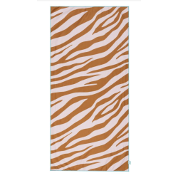 Plážový uterák z mikrovlákna 135 x 65 Zebra oranžová