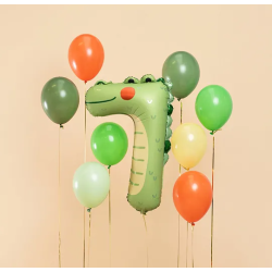 Balón Číslo 7 Krokodíl 56x85 cm
