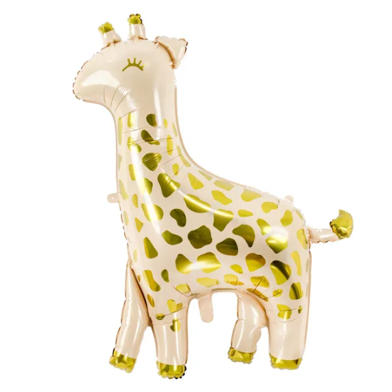 Balón s atraktívnym dizajnom s motívom žirafy, čo zaujme každé dieťa.