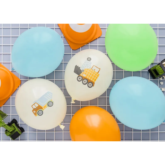 Balóny stavebné vozidlá pre malých milovníkov autíčok. 