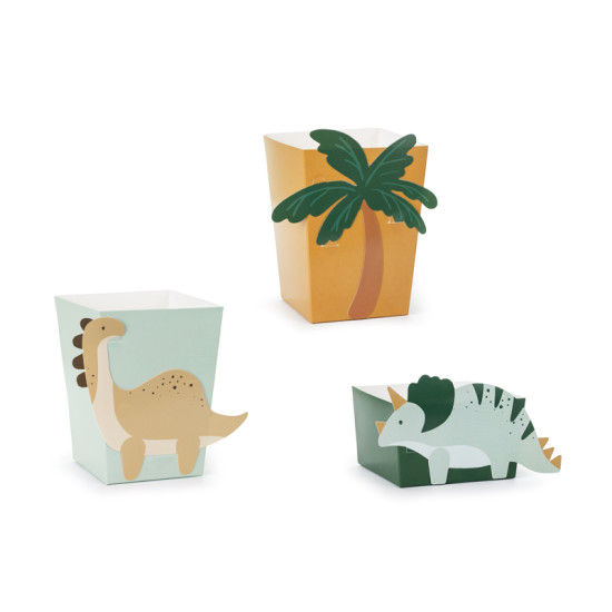 Krabičky s motívom dinosaura pre každú narodeninovú oslavu. 