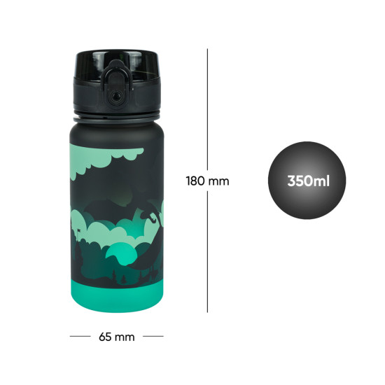 Tritanová fľaša Gradient Drak 350 ml s uzamykateľným viečkom a pútkom