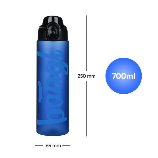 Tritanová fľaša Ocean Blue 700 ml s praktickým pútkom a uzamykateľným viečkom.