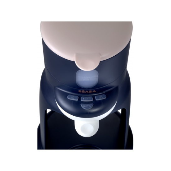 Prístroj na prípravu umelého mlieka s funkciou ohrievania fľaše s nápojom alebo pohára s príkrmom.