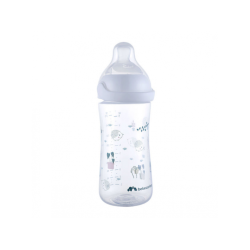 Dojčenská fľaša Emotion Physio 270ml 0-12m + White