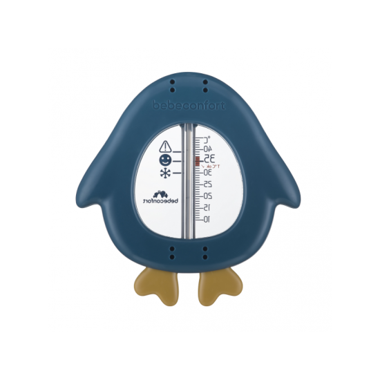 Teplomer s motívom tučniaka jednoducho monitoruje teplotu vody počas kúpania dieťatka.